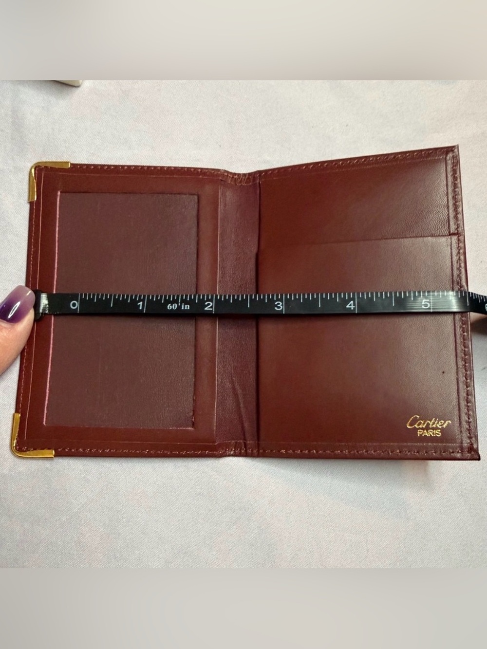 Cartier Vintage And Elegant Leather  Card Holder/ Multi-Use Leather Case - Picture 10 of 12